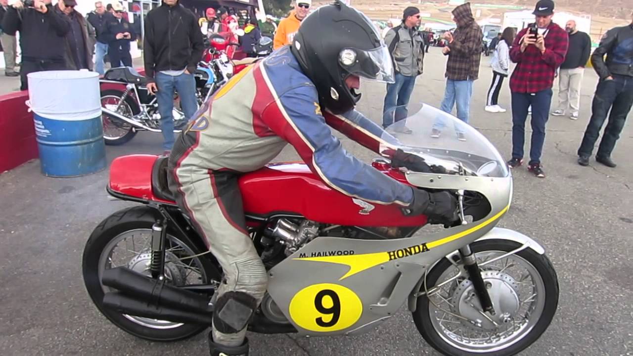 Virgil Elings on an ex-Mike Hailwood Honda RC181