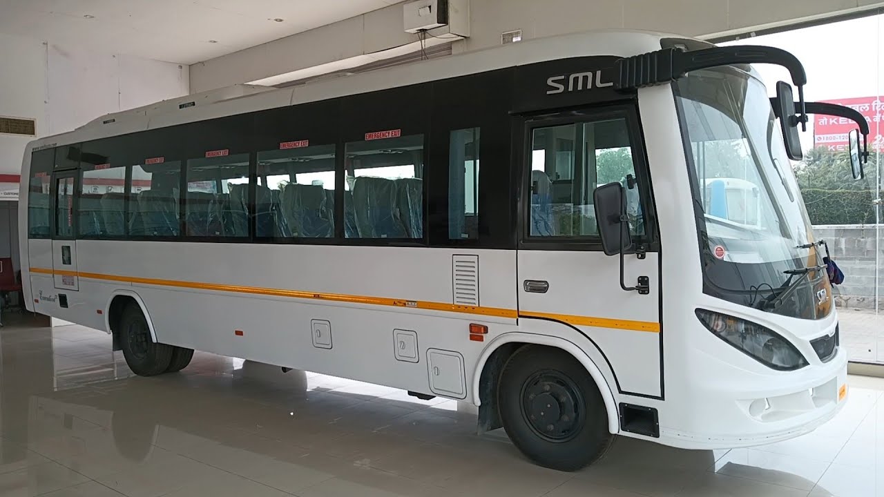 2024 SML की 37 सीटर Coach बस AC  | लग्जरी बस | कार जैसे फीचर्स | price and full review 2024