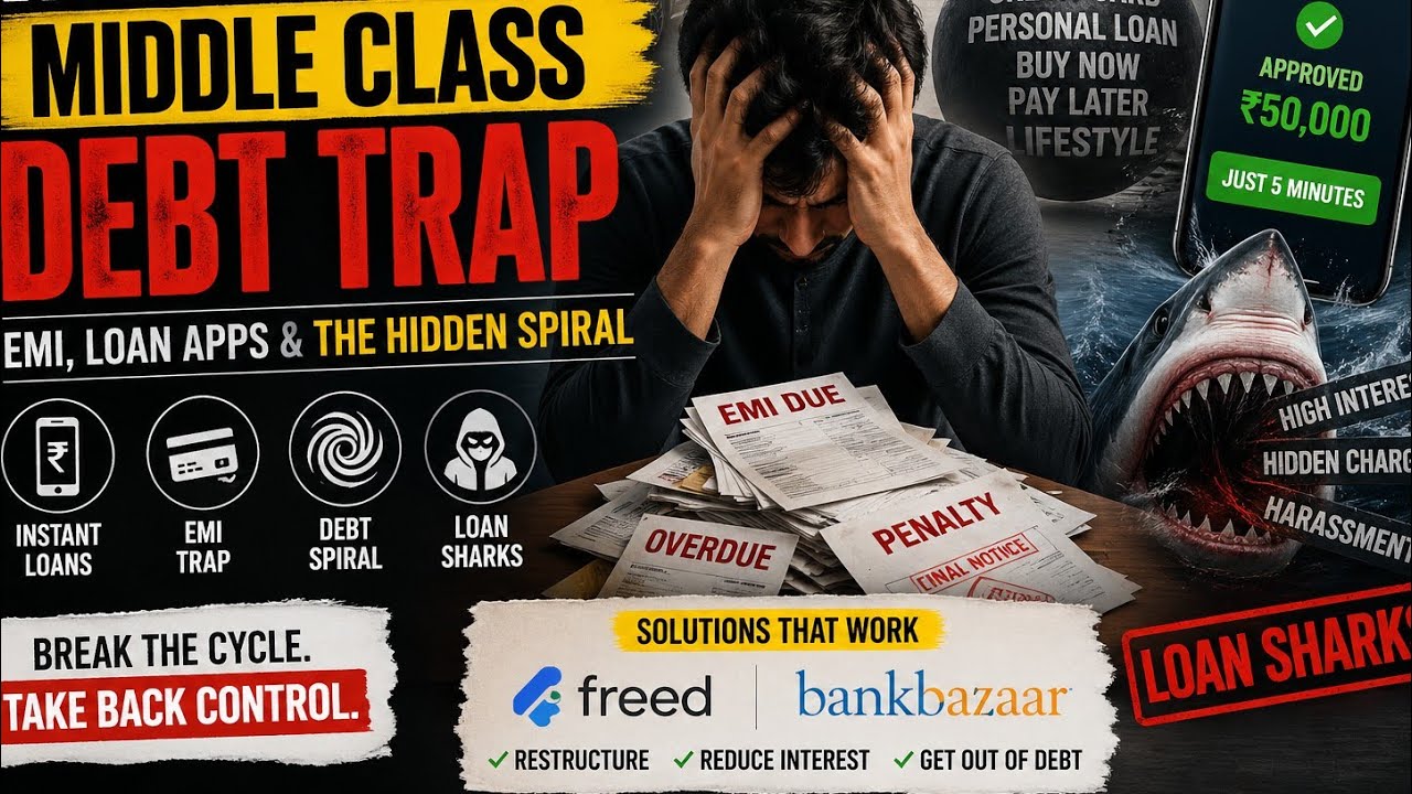 India&rsquo;s Middle Class Debt Trap EXPOSED | EMI Crisis, Loan Apps & The Hidden Spiral