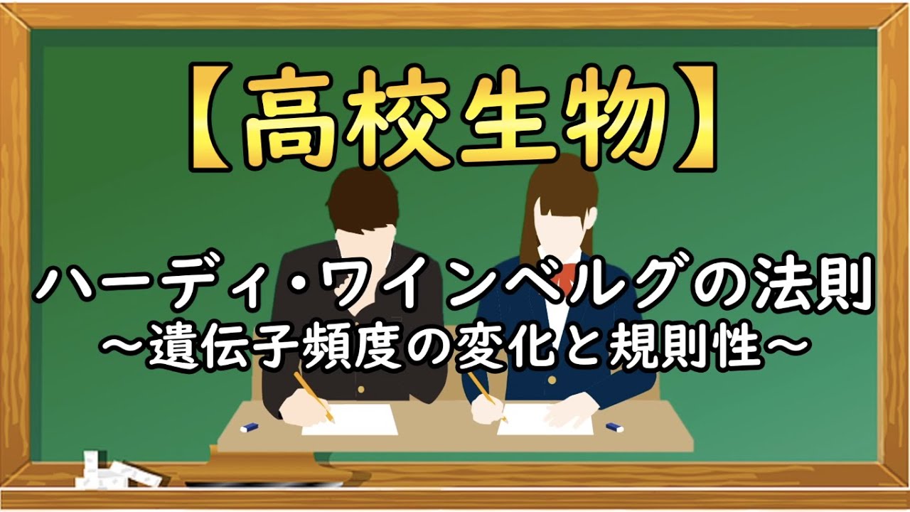 高校生物【ハーディ･ワインベルグの法則～遺伝子頻度の変化と規則性～】オンラインで高校授業
