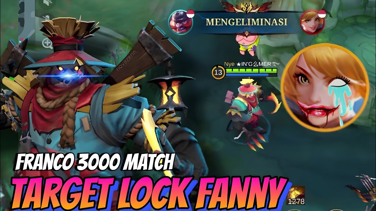Target Lock Fanny! Franco Roamer Sustain Build Full Tank MVP Plays! Build Top 1 global Franco ~ MLBB