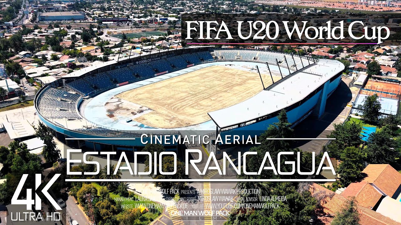 【4K】🇨🇱⚽ Estadio El Teniente from Above 🔥 Rancagua CHILE 2025 🔥FIFA U-20 World Cup Wolf Aerial™ Drone