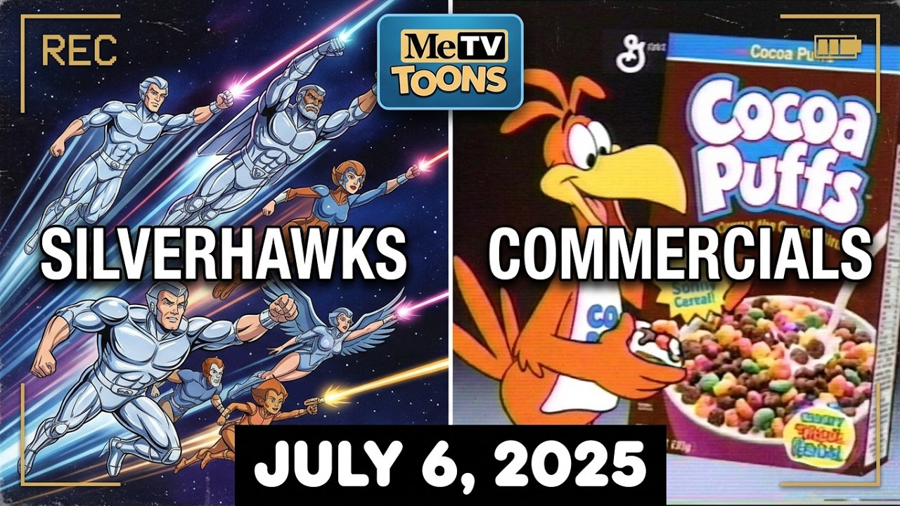 MeTV Toons Commercials During The Real Ghostbusters, SilverHawks, and Pac-Man (July 6, 2025)
