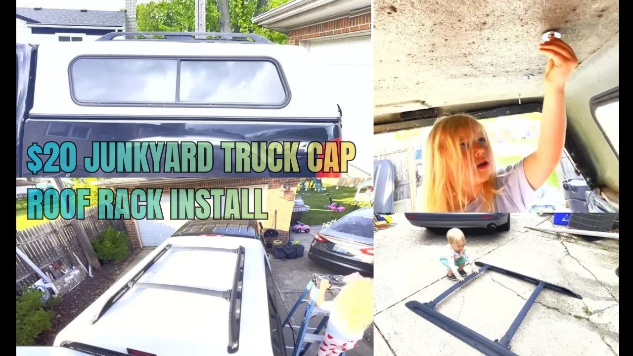 Ford Escape Roof Rack on Truck Cap 🔧   $20!