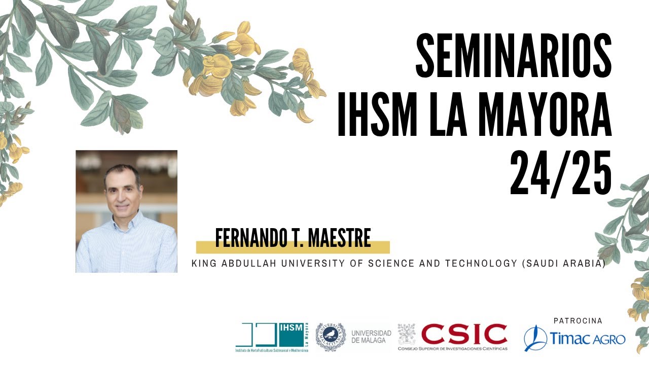 Seminario del investigador Fernando Maestre dentro del ciclo de Seminarios del IHSM La Mayora
