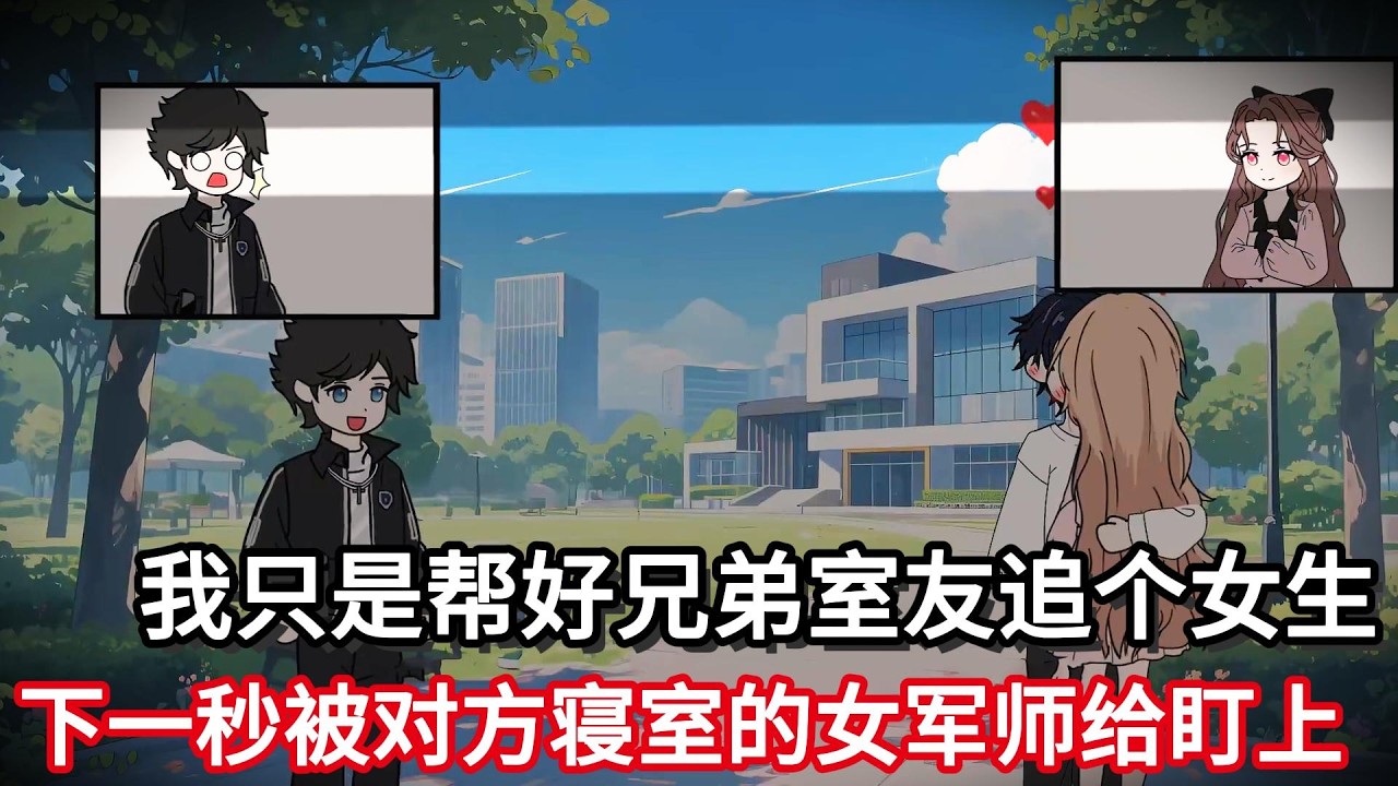 我只是帮好兄弟室友追个女生，谁知下一秒就被对方寝室的女军师给盯上了！！#小说动画#真人配音#一口看到爽