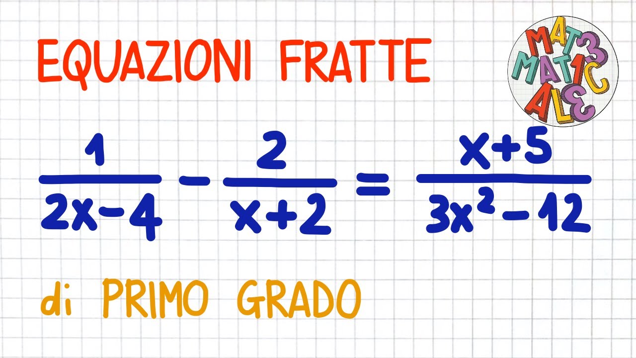EQUAZIONI FRATTE di primo grado _ EF15