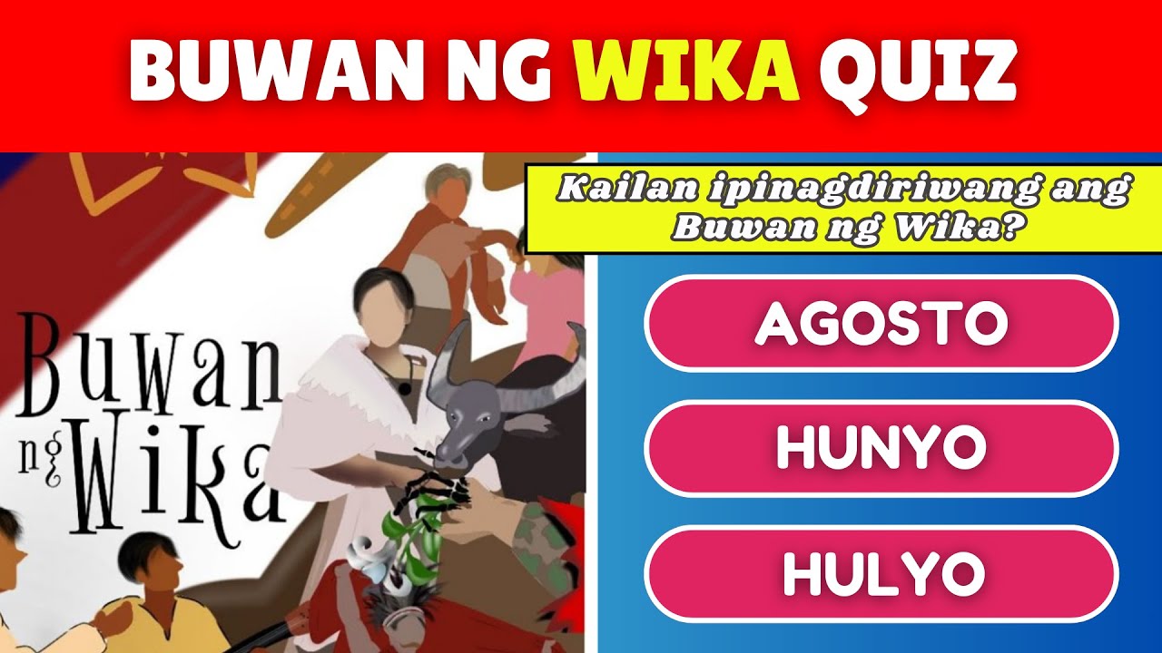 BUWAN NG WIKA Quiz | Tagisan ng Talino | Quiz Bee | Filipino