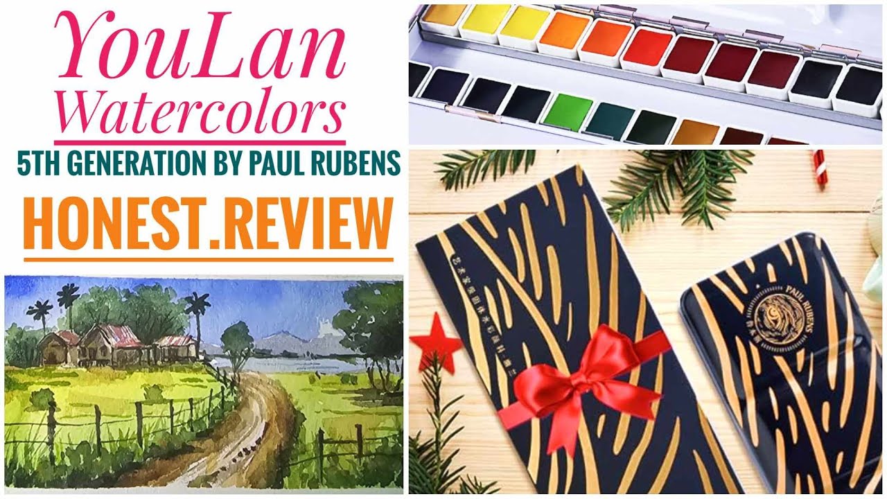 Best cheap artist grade watercolor set? YouLan - Paul Rubens 5th Generation paints REVIEW