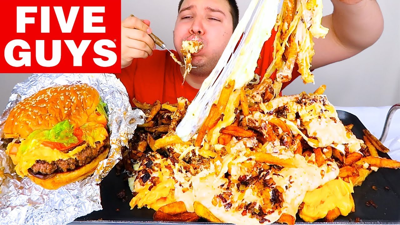 Картофель фри в зверином стиле от FIVE GUYS • Мукбанг и рецепт