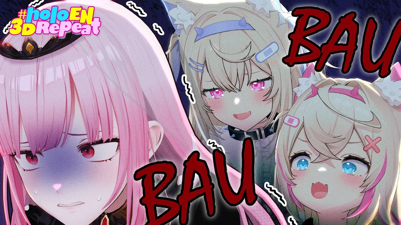 Mori Gets Scared: Cat Eater(s) #holoEN3DRepeat