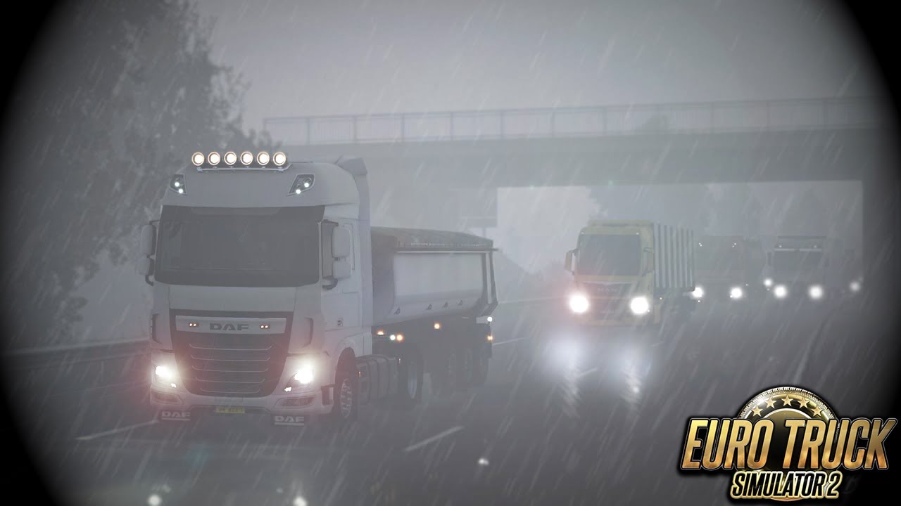 Viajando com Forte Chuva e Tempestade: Euro Truck Simulator 2 em Condi&ccedil;&otilde;es Desafiadoras!