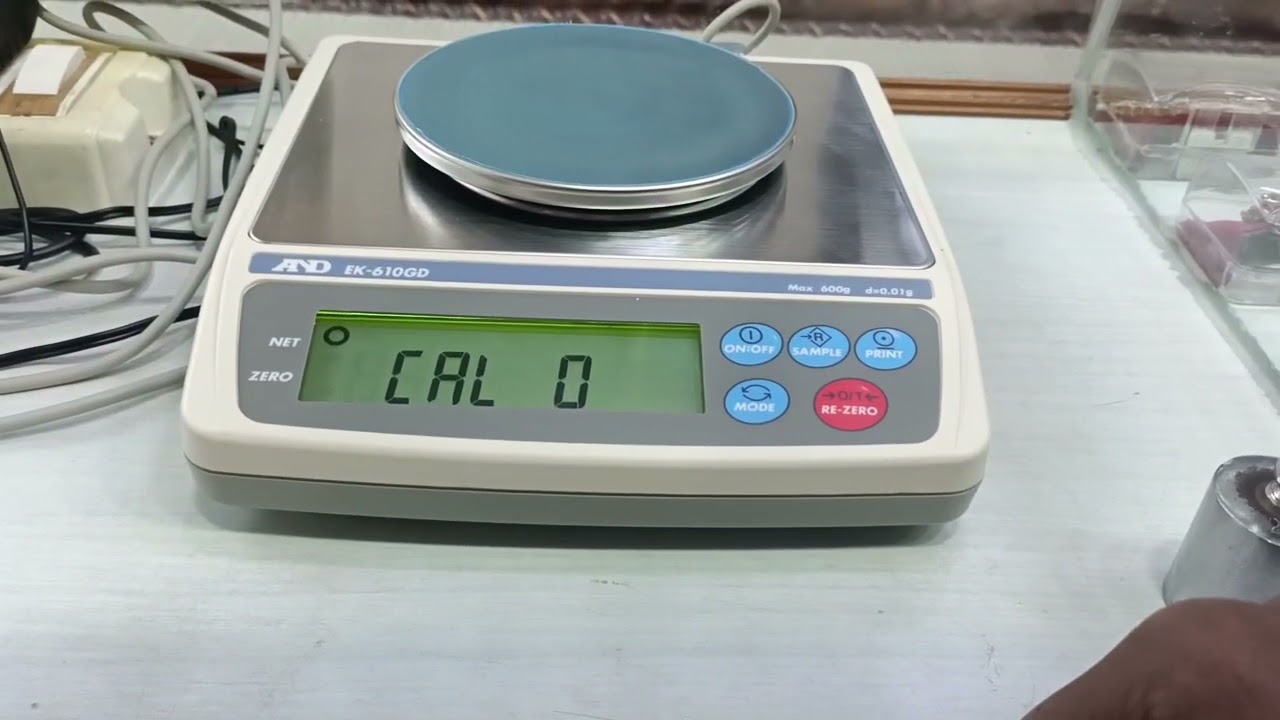 AnD Ek610gd 600g Jewellery weighing machine calibration / 21Hjar ka scale