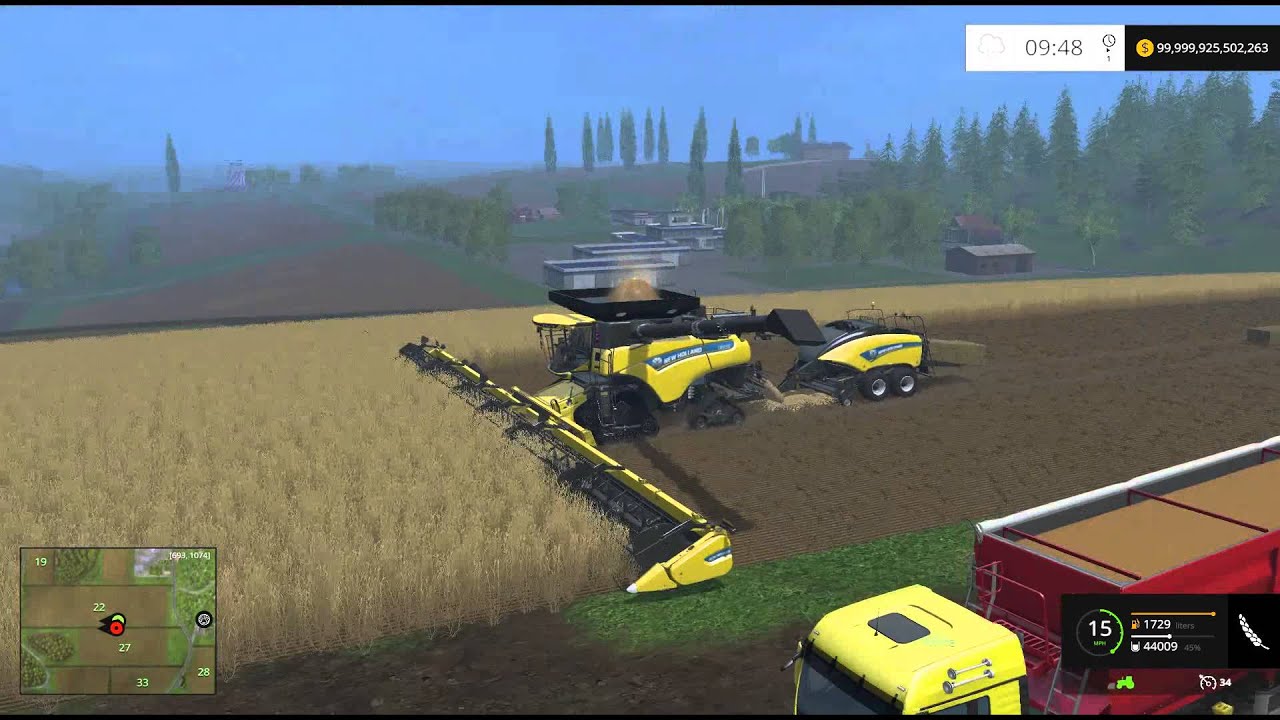 Farming Simulator 15 PC Mod Showcase: New Holland Combine