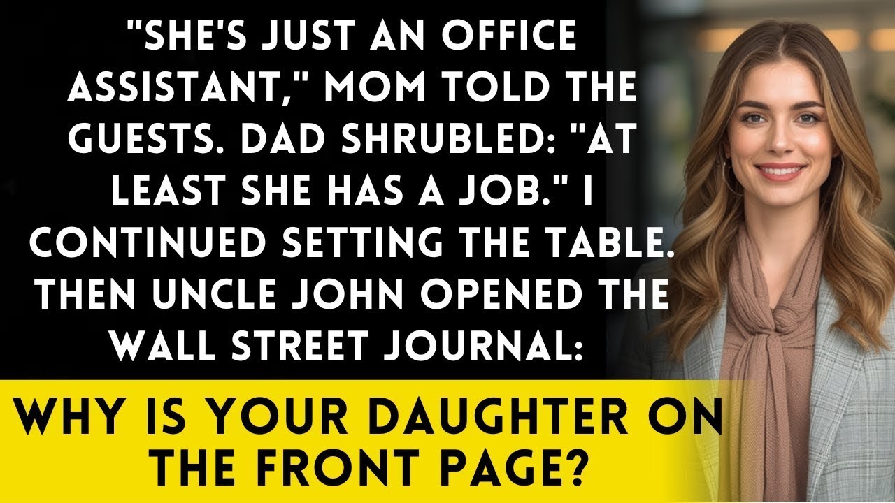 Parents Called Me 'Office Assistant' At Christmas   The Wall Street Journal Had Different News