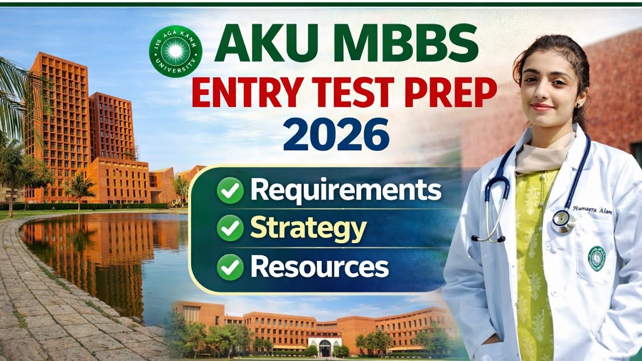 Aga khan university ( AKU) MBBS Prep 2026 |Strategy | Resources || syllabus || Aku MBBS Entry test 