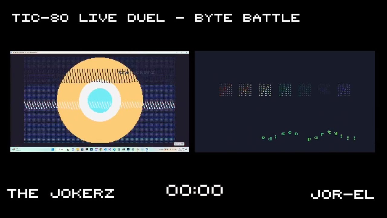 TIC-80 Byte Battle, Edison Party 2023