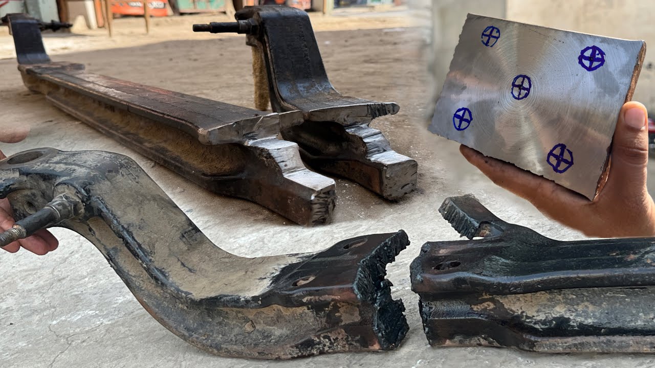 This Mechanic's Technique for Fixing a Broken Front Axle After a Serious Accident will Amaze You 