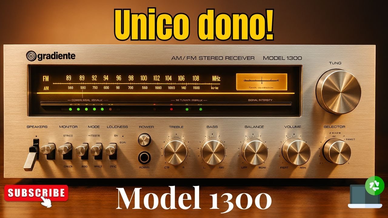 Receiver Gradiente Model 1300 - Revisão e Manutenção