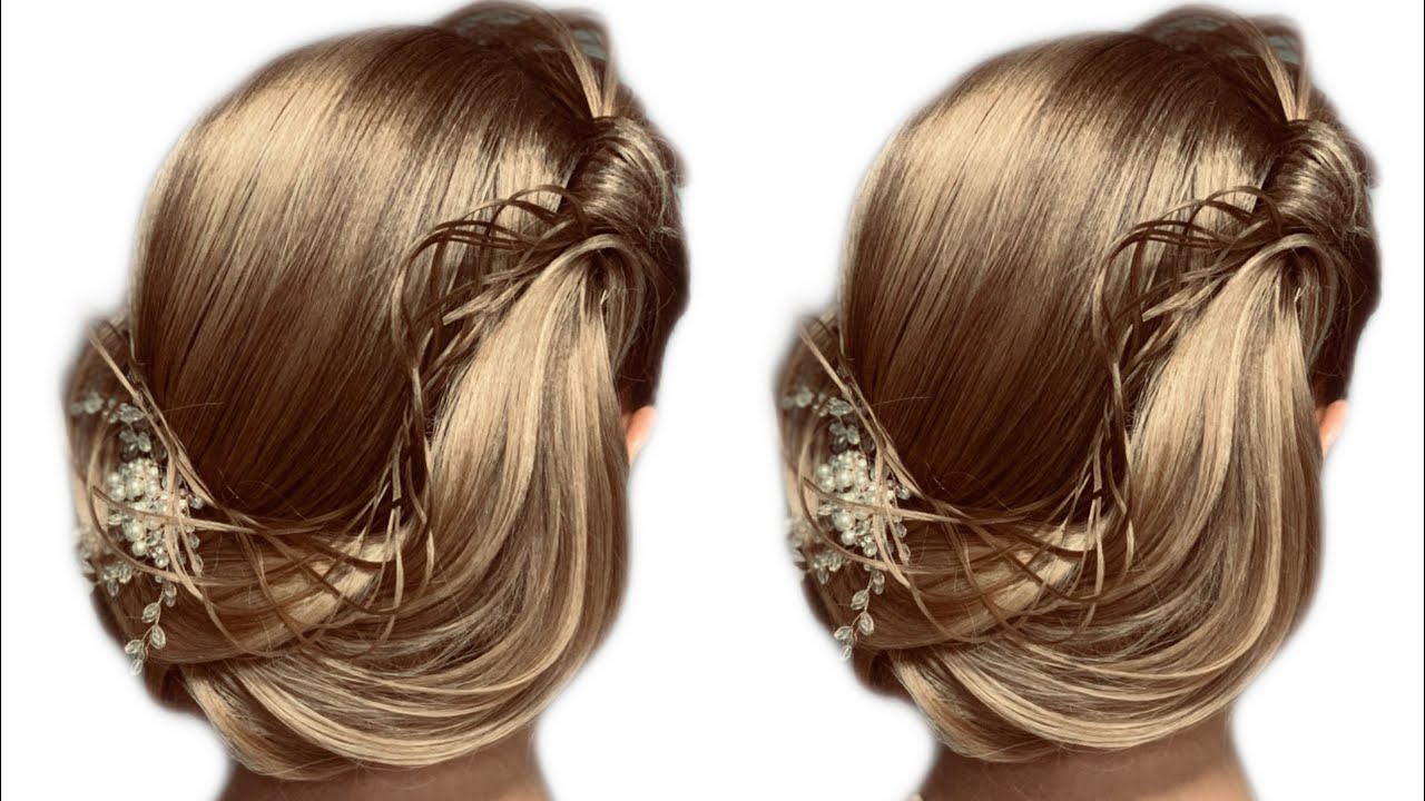 Acconciatura con retina in capelli