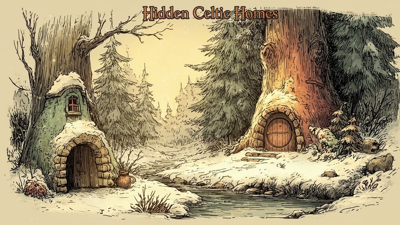 Relaxing Celtic Winter Music ❄️ Cozy Twilight Ambience for Reading & Sleep | The Lantern Path