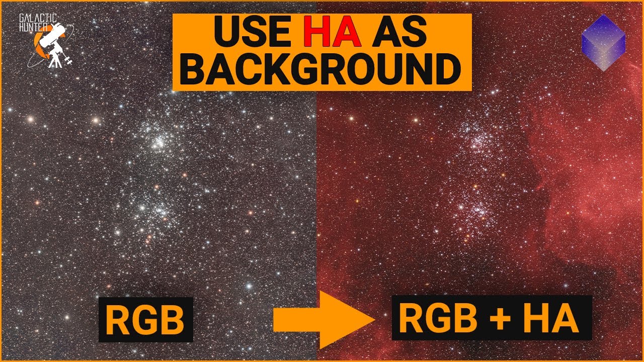 How I revealed Hydrogen Alpha on The Double Cluster - Easy PixInsight Tutorial