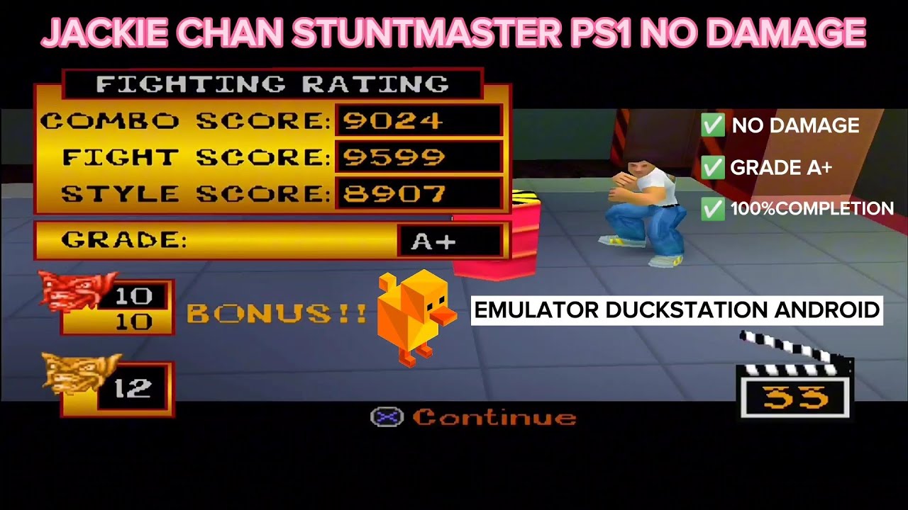 Jackie Chan Stuntmaster PS1 ( NO DAMAGE ) - Grade A+