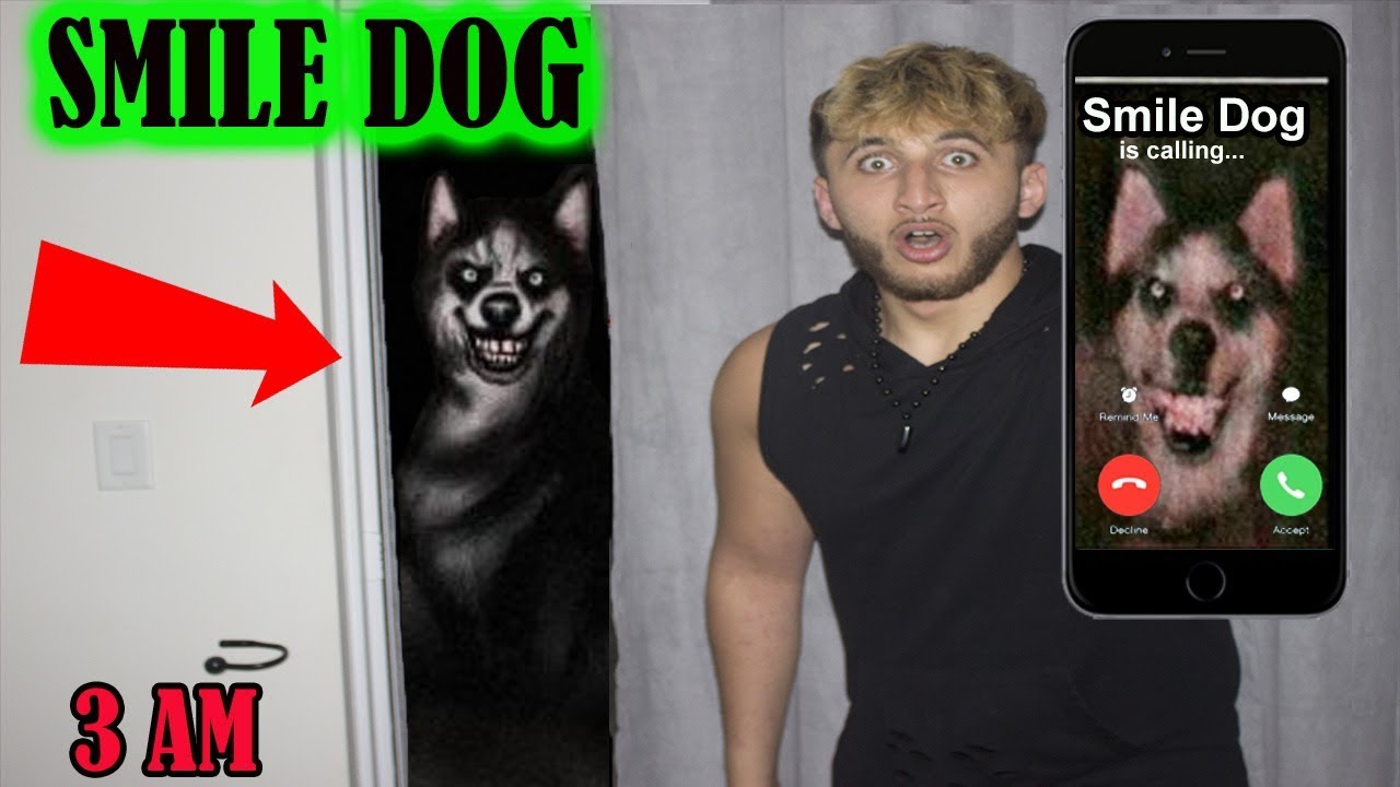 (SCARY!!) CALLING SMILE DOG AT 3AM!! *THE SMILE DOG IS REAL*
