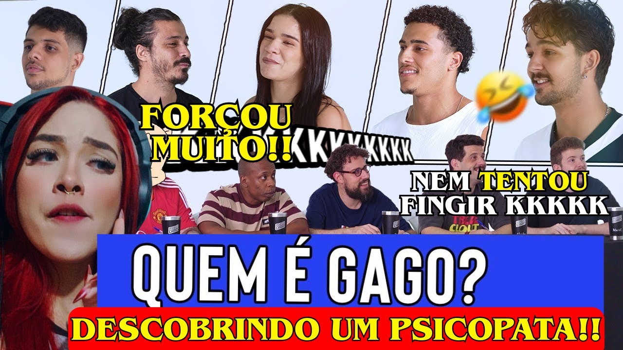 ESSE MENINO É UM MONSTRO!! QUEM É O GAGO?? REACT AQUELES CARAS