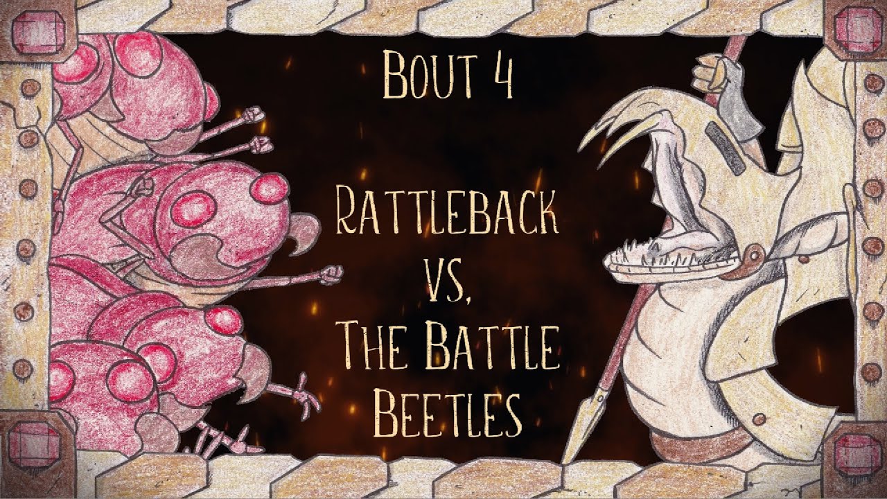 Splatterface, Round 1 Bout 4: Rattleback vs. The Battle Beetles