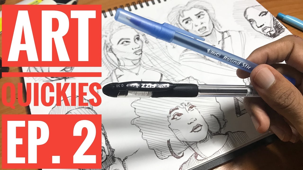 Rollerball Pen Art Hack ▲ Art Quickies ep. 2