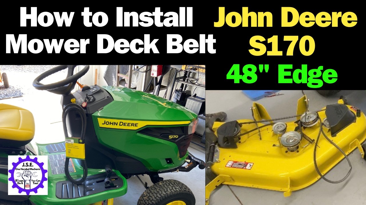 How to Install a Mower Deck Belt John Deere S170 Lawn Tractor, PLUS!
