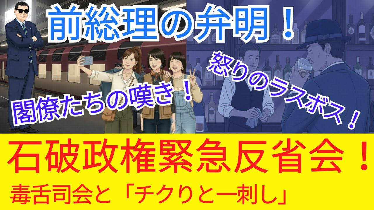 【悲報】石破内閣、熱海の忘年会で大炎上！？麻生・高市の「残酷すぎる適材適所」とサンライズ瀬戸の罠