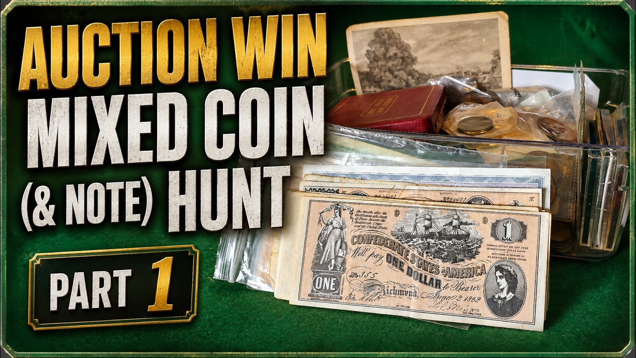Mixed World Coin Auction Win - Searching for Silver and Rare Coins - Part 1
