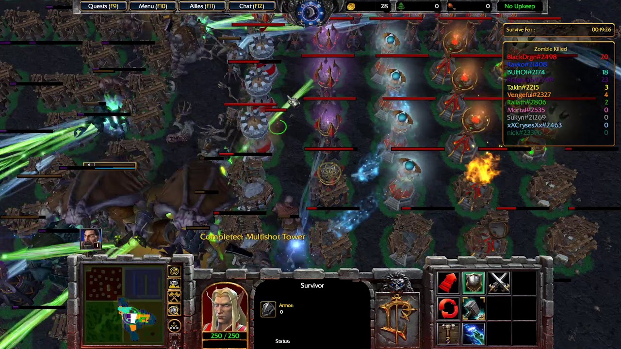Warcraft 3 Reforged - Zombie Survival Xtreme 2.7 (Hard difficulty) (pve)