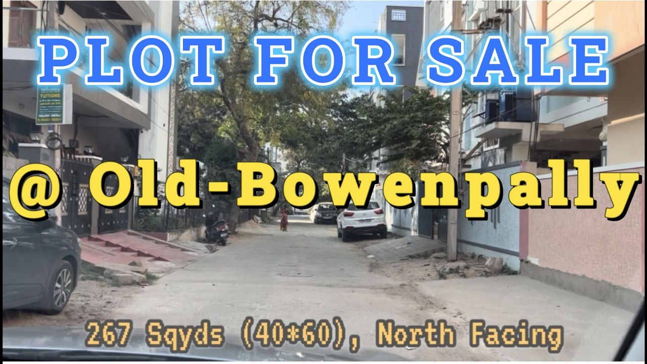 PLOT FOR SALE IN A RESIDENTIAL LOCALITY AT OLDBOWENPALLY || KOMPALLY || SECUNDERABAD || HYDERABAD