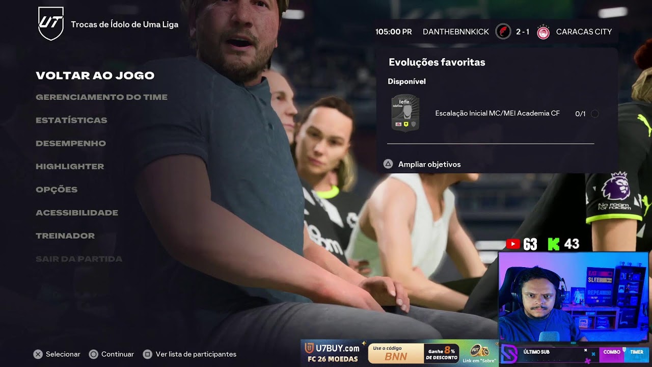 FUTURE STARS E EVO 2PS+ 🔥 @danthebnn ❗trade ❗contato ❗social
