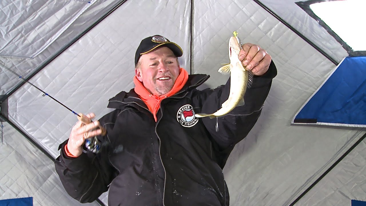 Ice Fishing River Walleyes- Larry Smith Outdoors