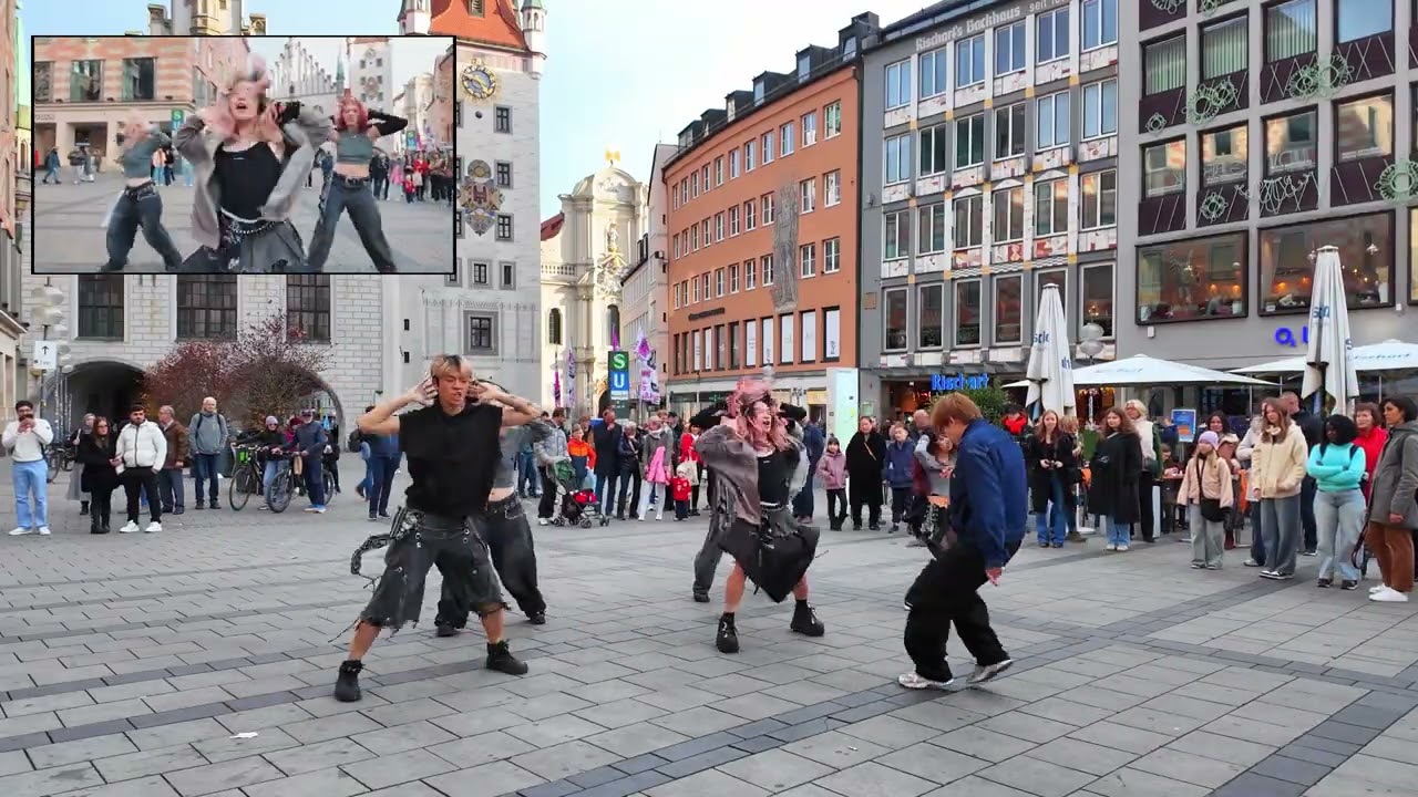 [KPOP НА ПУБЛИКЕ | БОКОВАЯ КАМЕРА] MEOVV (미야오) «BURNING UP» | Танцевальный кавер от BTP | Германия