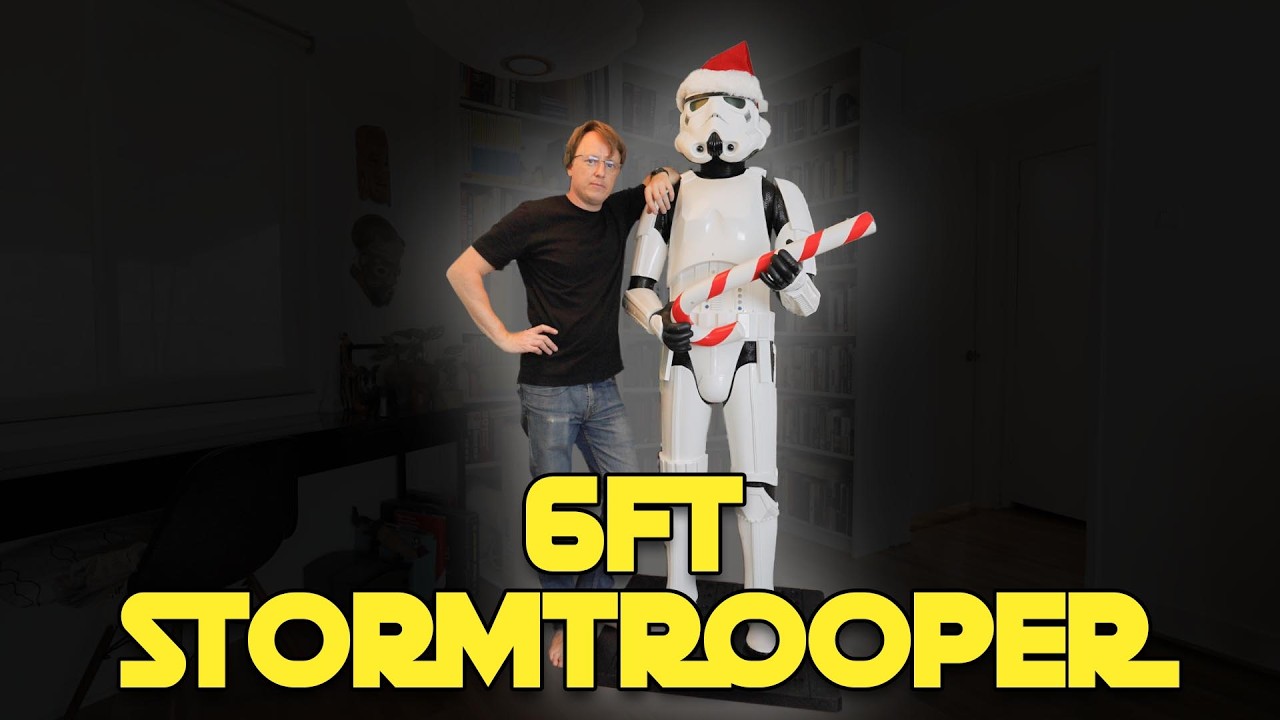 Me and my 6 ft Home Depot 2025 Storm Trooper! Build and thoughts!