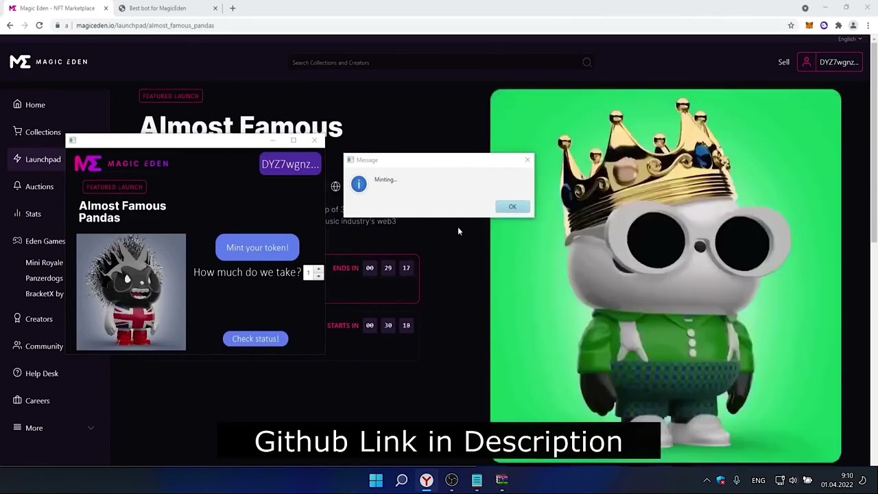 SOLANA NFT MINTER BOT | FREE SOLANA BOT + TUTORIAL | AUTOFARM SOLANA BOT 2022