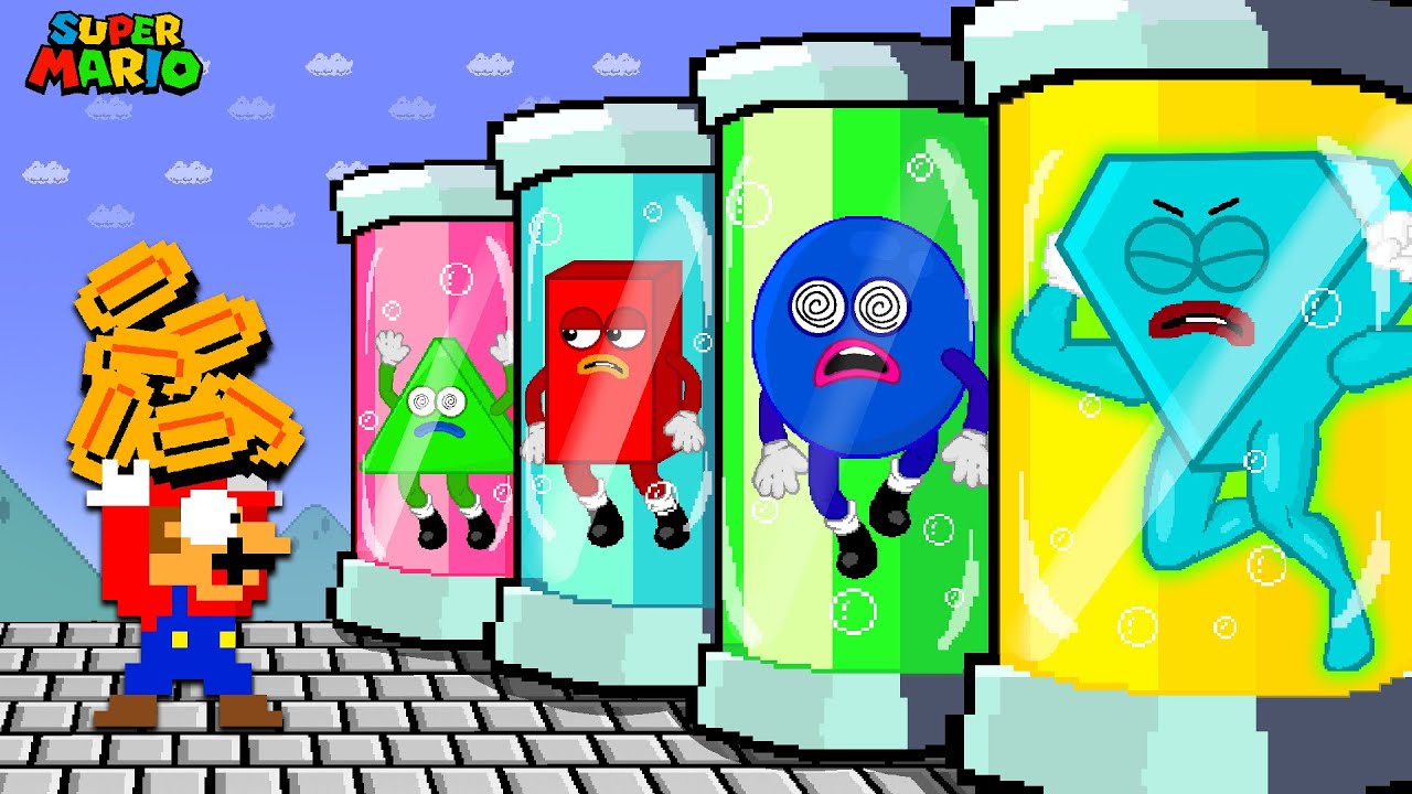 Mario Can BUY All New SAVE THE SHAPES Family From Roblox in Super Mario Bros.