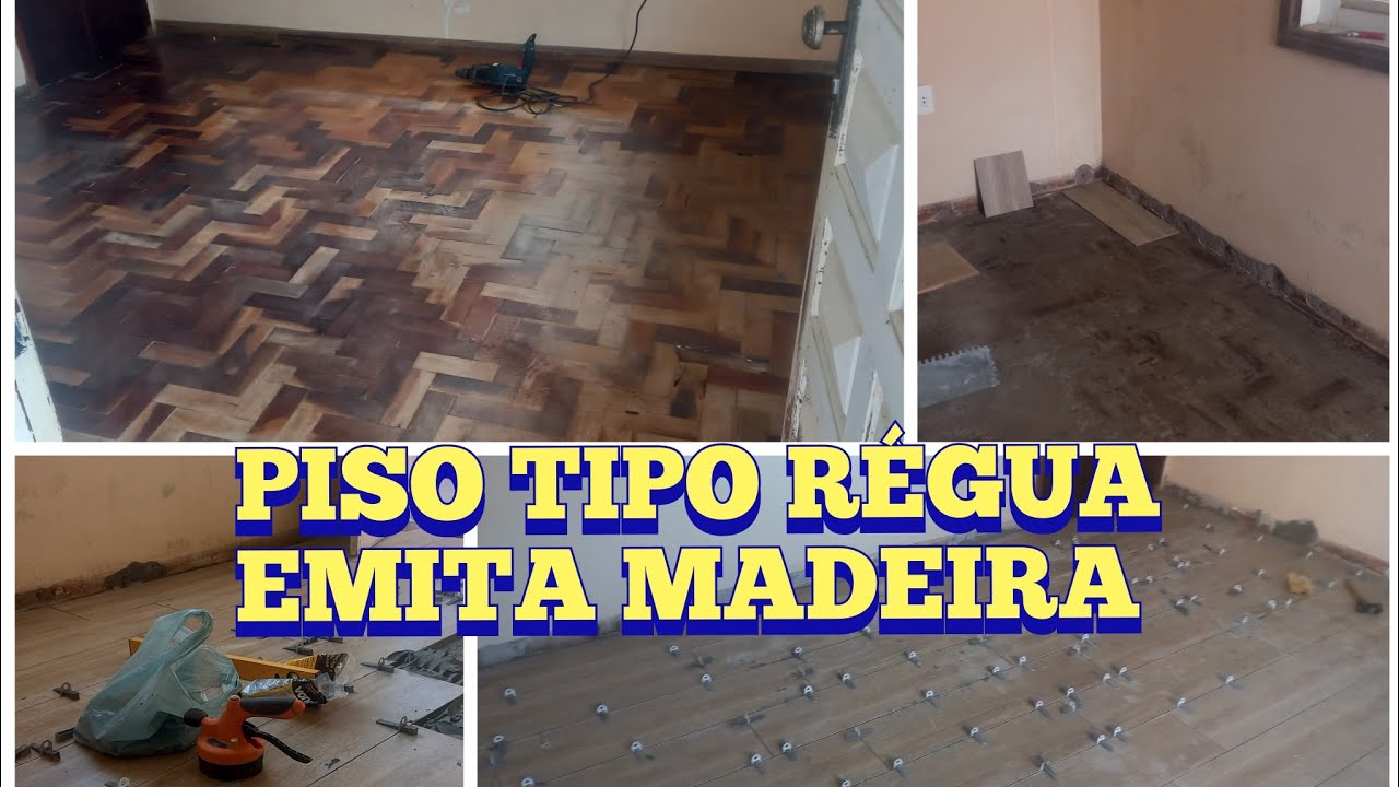 Trocando o piso  de taco de madeira por piso de cerâmica