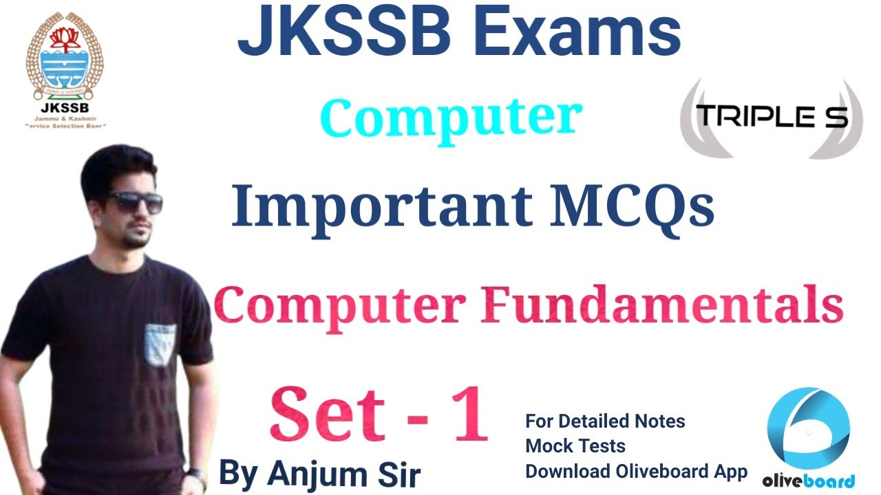 Set 1 - Computer || Computer Fundamentals || Important MCQs for JKSSB Exams by Anjum Sir