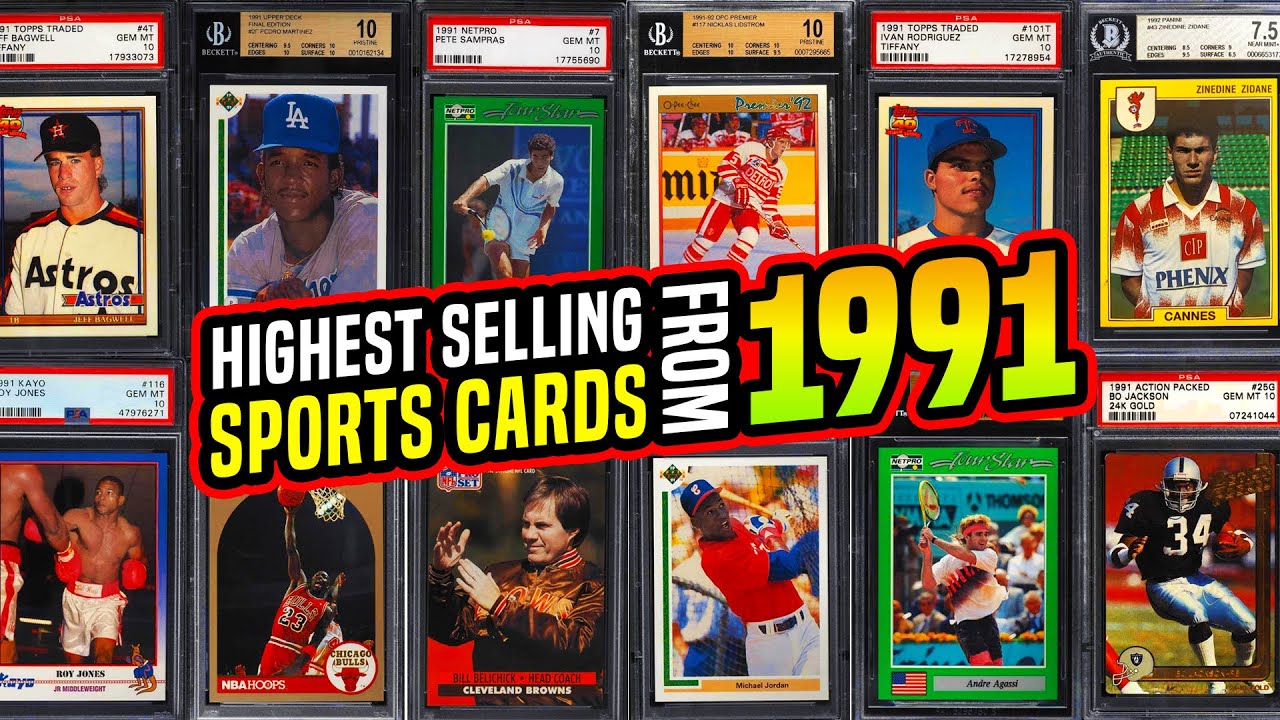 ТОП-15 спортивных карточек эпохи Junk Wax 1991 года, недавно проданных на eBay. WCW, футбол, бейс...