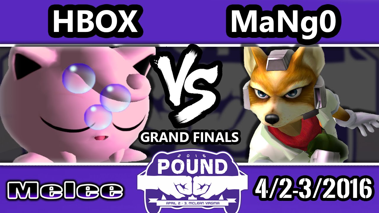 Pound 2016 - Mango (Fox) Vs. Hungrybox (Jigglypuff) - Grand Finals - SSBM