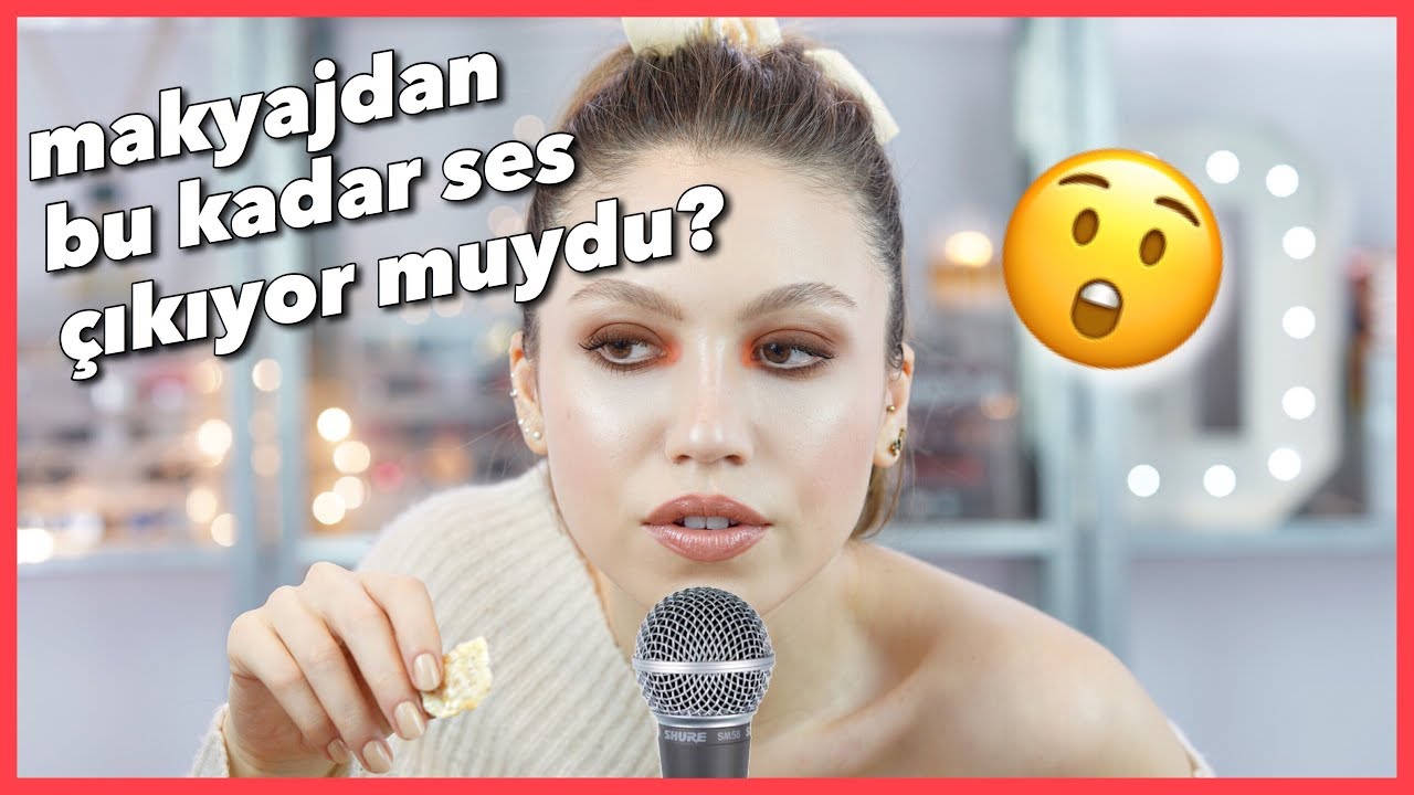 ASMR MAKYAJ YAPTIM! RAHATLATICI SESLER