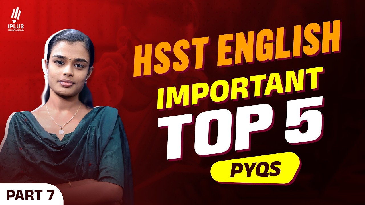 HSST English | Important Previous Top 5 Questions | മിസ്സ് ആക്കരുത്! Part 7