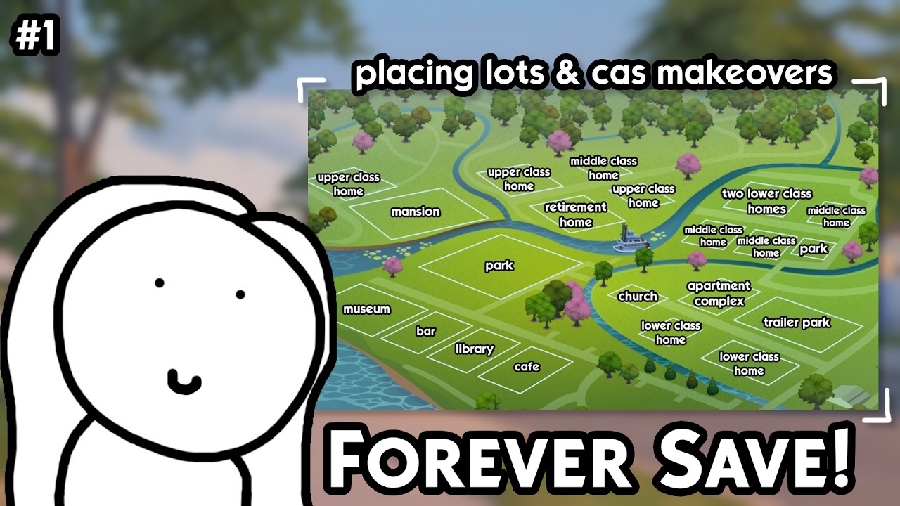 a realistic start to my sims 4 forever save!