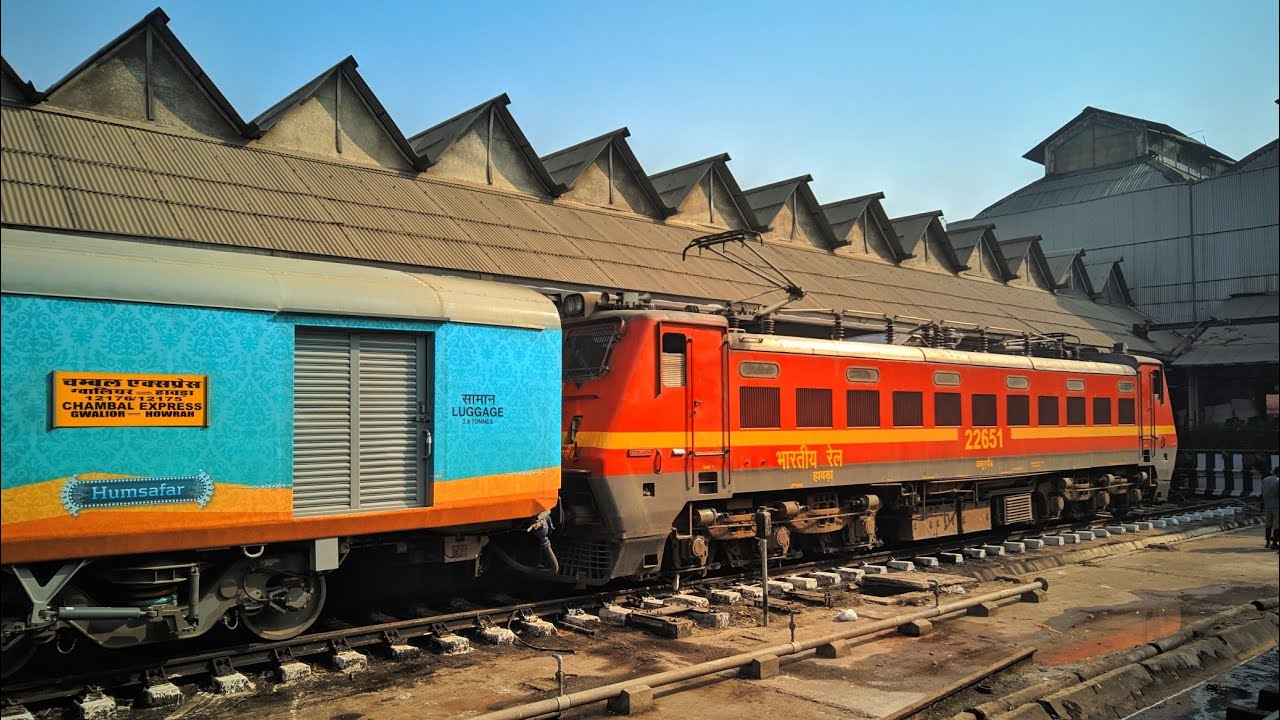FIRST LHB RUN : CHAMBAL EXPRESS WITH LHB COACHES ARRIVING HOWRAH | चंबल एक्सप्रेस | INDIAN RAILWAYS